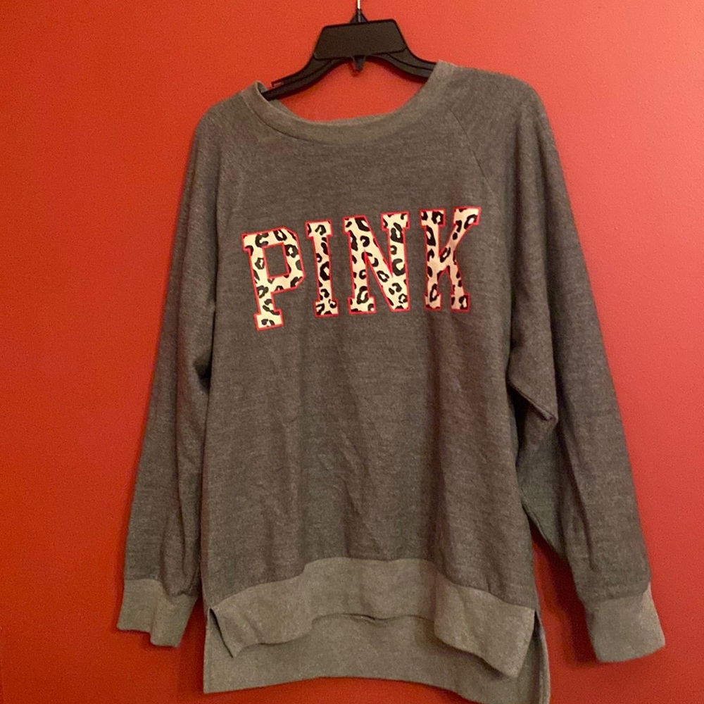 PINK Leopard Sweatshirt